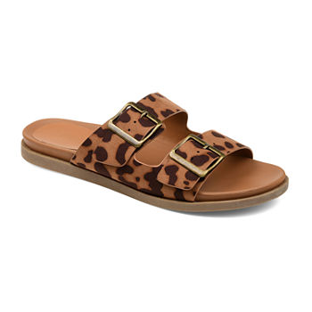 Journee Collection Womens Whitley Slide Sandals