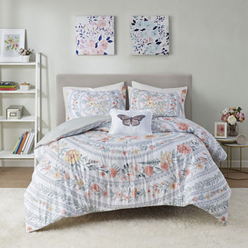 Intelligent Design Amara Boho Lightweight Comforter Set with decorative pillow