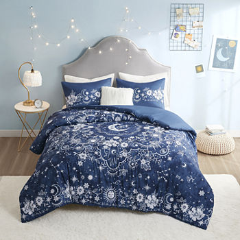 Intelligent Design Luna Celestial Duvet Cover Set with decorative pillow