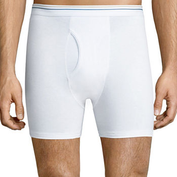 Stafford® 4 Pair Blended Cotton Boxer Briefs