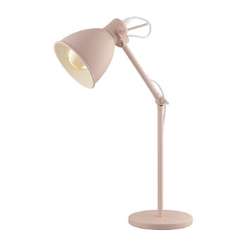 Eglo Priddy-P 1-Light Pastel Apricot Steel Desk Lamp