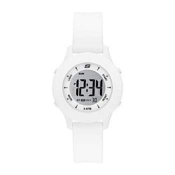 Skechers Rosencrans Womens Chronograph Digital White Strap Watch Sr6142