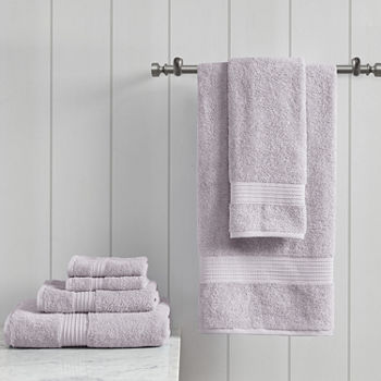 Madison Park Organic Cotton Solid 6-pc. Solid Bath Towel Set