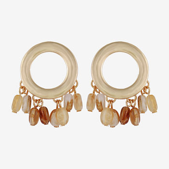 Mixit Dangle Beaded Round Drop Earrings
