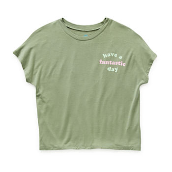 Thereabouts Little & Big Girls Scoop Neck Short Sleeve Graphic T-Shirt
