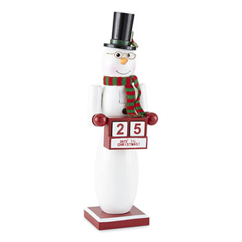 North Pole Trading Co. 14" Snowman Advent Christmas Nutcracker