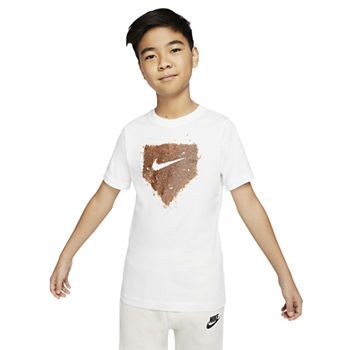 Nike Big Boys Crew Neck Short Sleeve Graphic T-Shirt