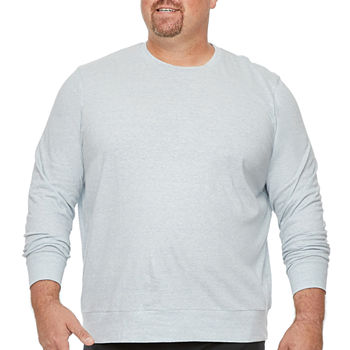 Shaquille O'Neal XLG Big and Tall Mens Crew Neck Long Sleeve T-Shirt