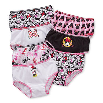 Little Girls Minnie Mouse 7 Pack Brief Panty