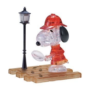 Bepuzzled 3d Crystal Puzzle - Detective Snoopy 34 Pcs