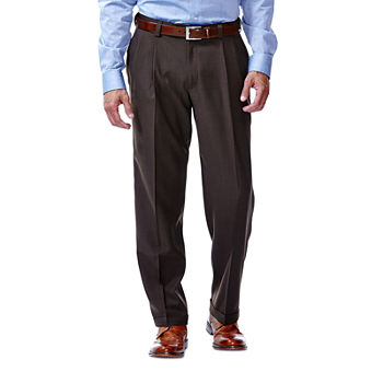 Haggar® eCLo™ Stria Classic Fit Pleated Dress Pants