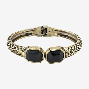 1928 Antigued Gold Tone Cuff Bracelet