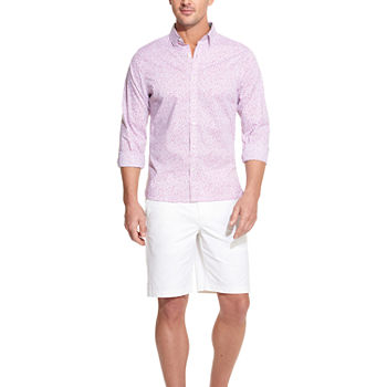 Van Heusen Mens Slim Fit Long Sleeve Floral Button-Down Shirt