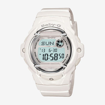 Casio Baby G Womens Digital White Strap Watch Bg169r-7am