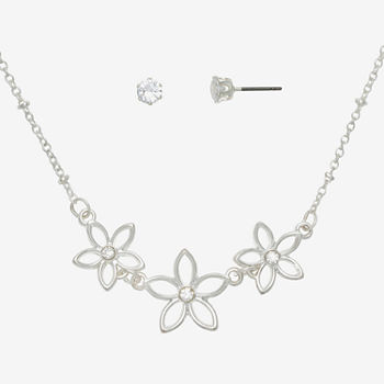 Mixit Pendant Necklace & Stud Earring 2-pc. Flower Jewelry Set