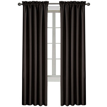 Eclipse Corin Blackout Rod Pocket Single Curtain Panel