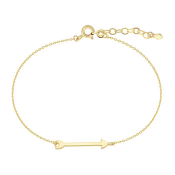 10K Gold 9 Inch Solid Cable Ankle Bracelet