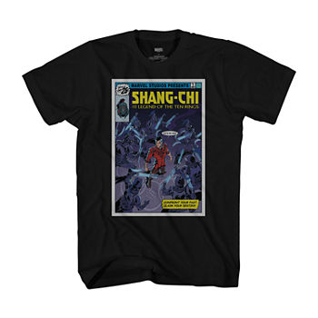 Shang-Chi Mens Crew Neck Short Sleeve Regular Fit Marvel Graphic T-Shirt