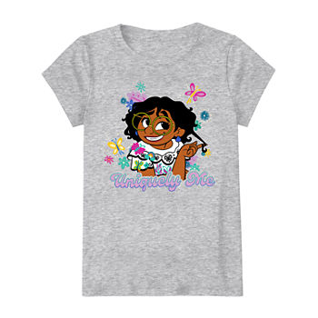 Disney Collection Little & Big Girls Crew Neck Encanto Short Sleeve Graphic T-Shirt