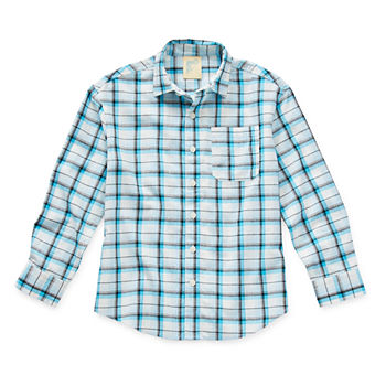 Thereabouts Little & Big Boys Long Sleeve Adaptive Button-Down Shirt