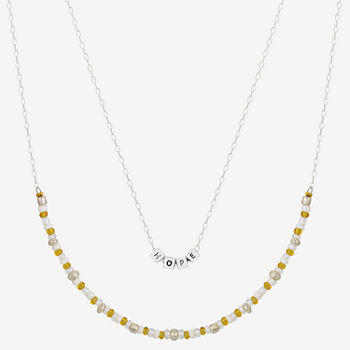 Footnotes Hope 2-pc. Crystal 18 Inch Cable Necklace Set