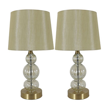 Decor Therapy Joans With Usb Ports 2-pc. Lamp Set