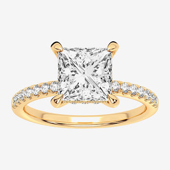 Modern Bride Signature Womens 1 3/4 CT. T.W. Lab Grown White Diamond 14K Gold Solitaire Engagement Ring