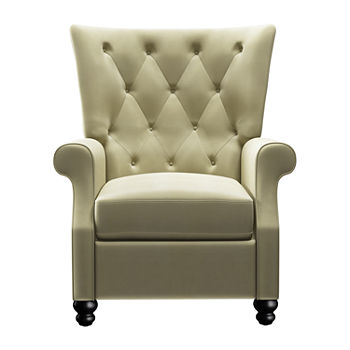 Habe Push Back Tufted Roll-Arm Recliner