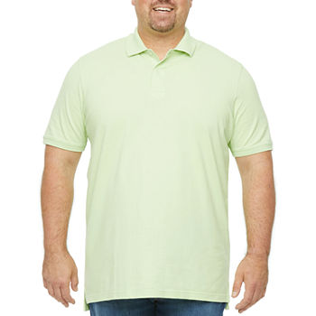 St. John's Bay Big and Tall Mens Classic Fit Adaptive Short Sleeve Polo Shirt