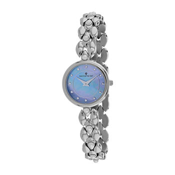 Christian Van Sant Womens Silver Tone Stainless Steel Bracelet Watch Cv0611