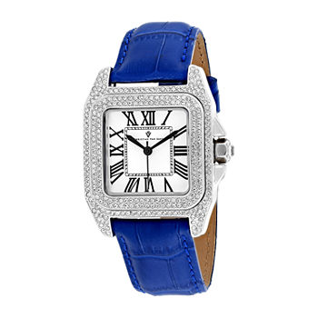 Christian Van Sant Womens Blue Stainless Steel Bracelet Watch Cv4422
