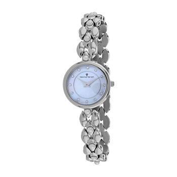 Christian Van Sant Womens Silver Tone Stainless Steel Bracelet Watch Cv0610