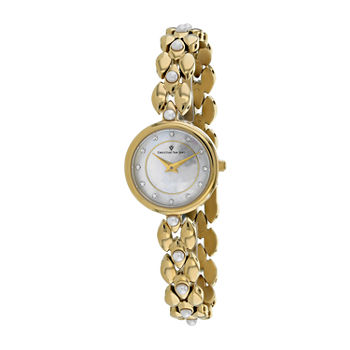 Christian Van Sant Womens Gold Tone Stainless Steel Bracelet Watch Cv0616