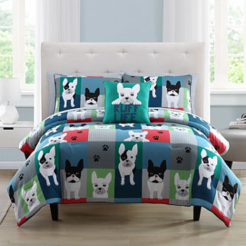 Kute Kids Kute Kids Puppy Patch Lightweight Reversible Comforter Set