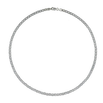 Made in Italy Sterling Silver 20 Inch Solid Link Chain Necklace