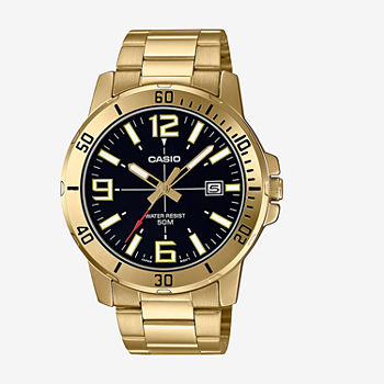 Casio Mens Gold Tone Bracelet Watch Mtpvd01g-1bv