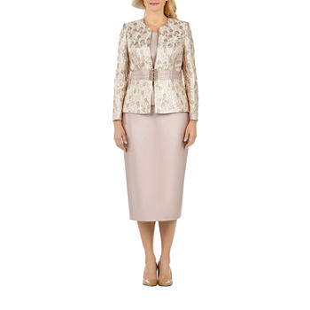 Giovanna Collection Brocade Skirt Suit-Plus
