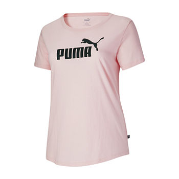 Puma Plus Womens Crew Neck Short Sleeve Graphic T-Shirt