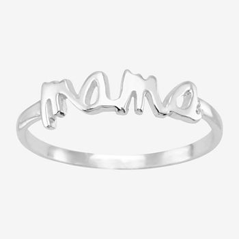 Itsy Bitsy Mama Sterling Silver Band