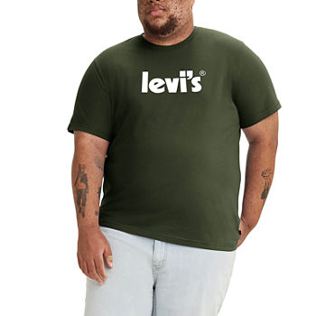 Levi's Big and Tall Mens Crew Neck Short Sleeve Regular Fit Graphic T-Shirt