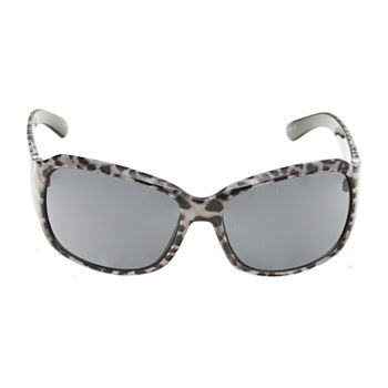 Mixit Leopard Womens Square Sunglasses