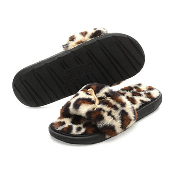Puma Womens Cool Cat Fluffy Slide Sandals