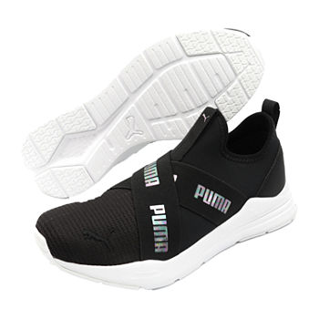 Puma Wired Run Slip On Big Girls Running Shoes