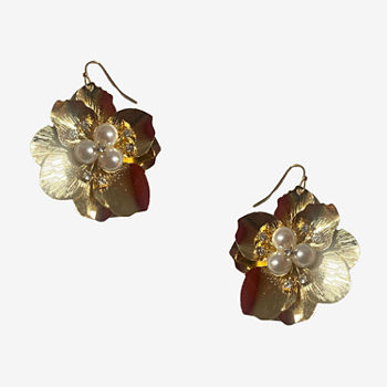 Bijoux Bar Gold Tone Crystal Drop Earrings
