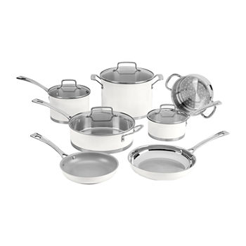 Cuisinart 11-pc. Stainless Steel Dishwasher Safe Cookware Set