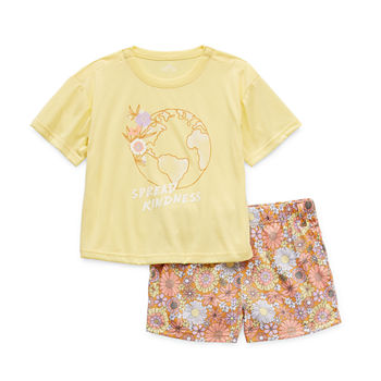 Thereabouts Adaptive Little & Big Girls 2-pc. Shorts Pajama Set