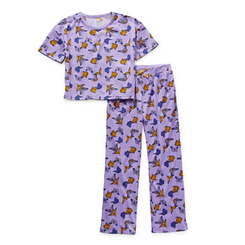 Thereabouts Little & Big Girls Easy-on + Easy-off Adaptive 2-pc. Pant Pajama Set