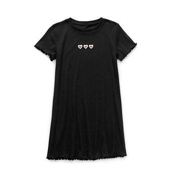 Thereabouts Little & Big Girls Short Sleeve Drop Shoulder Sleeve A-Line Dress