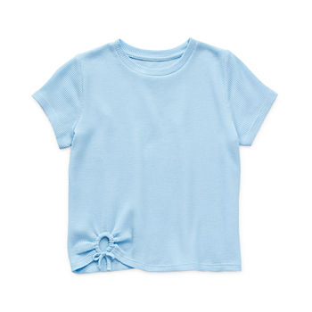Thereabouts Little & Big Girls Round Neck Short Sleeve T-Shirt