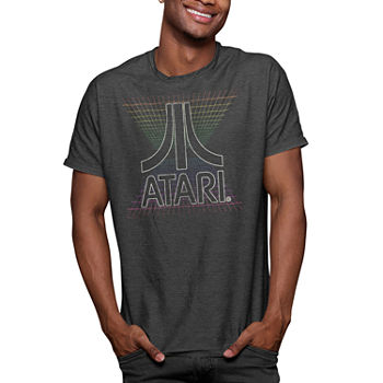 Atari Mens Crew Neck Short Sleeve Classic Fit Graphic T-Shirt